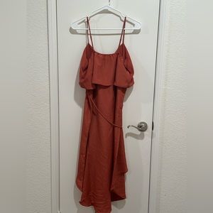 Beautiful burnt orange summer dress. New never worn no tags